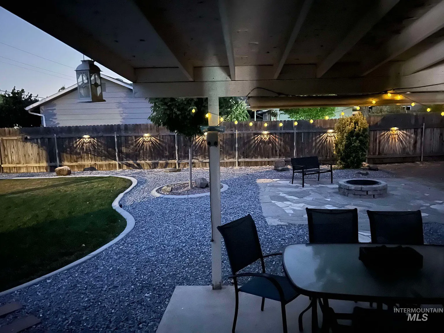 Peaceful evening space